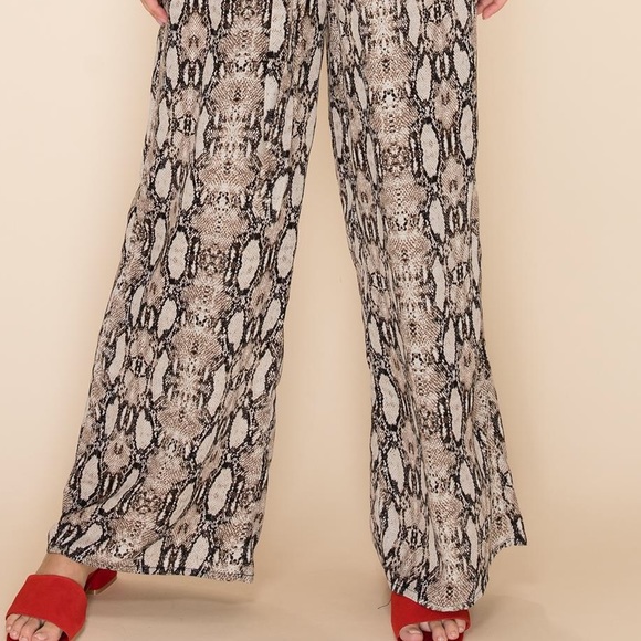 NWT Snakeprint Crossback Midi Jumpsuit - Picture 5 of 6